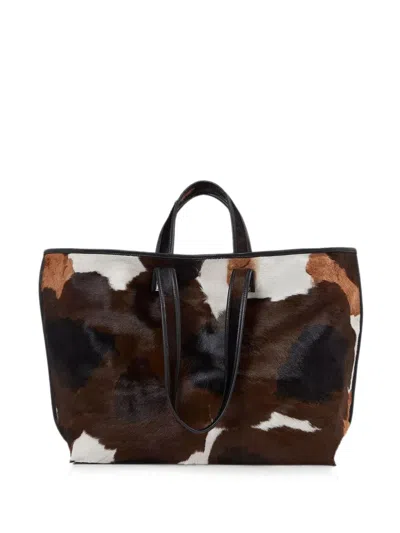 Kassl Editions Cow-hair Tote Bag In Brown
