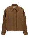 Kassl Editions Drawstring-waist Jacket In Brown