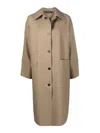 Kassl Editions Original Below Single-breasted Rubber Coat In Taupe