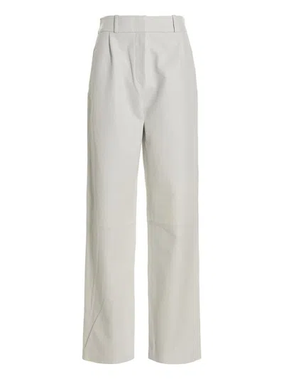 Kassl Editions Leather Pants In White