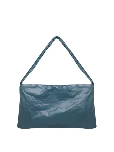 Kassl Editions Oil Square Bag In Dark Green