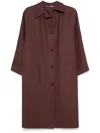 Kassl Editions Burgundy Original Below Rubber Coat In 红色