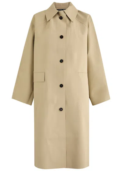Kassl Editions Original Below Rubberised Coat In Beige