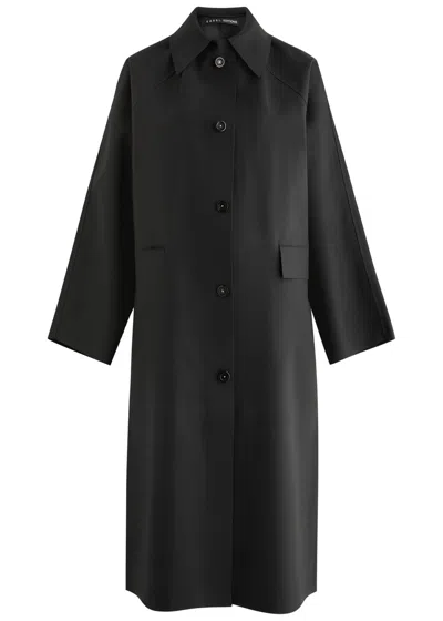 Kassl Editions Original Below Rubberised Coat In Black