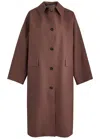 Kassl Editions Burgundy Original Below Rubber Coat In Red Dark