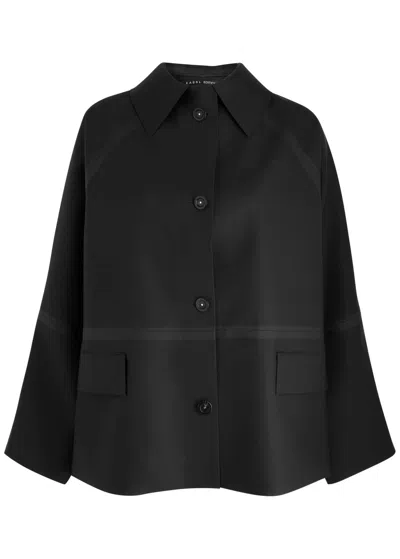 Kassl Editions Original Hip Rubberised Coat In Black