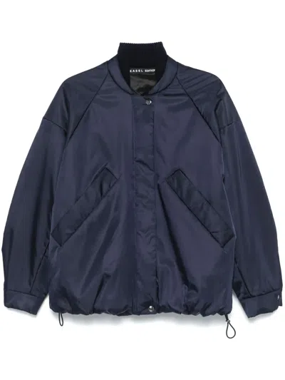 Kassl Editions Padded Bomber Jacket In Blue