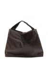 Kassl Editions Brown Shoulder Oil Tote In Brown