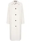 Kassl Editions Single-breasted Long Coat In Neutrals