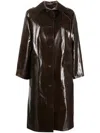 Kassl Editions Brown Skai Coat In Brown