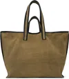 Kassl Editions Tan Suede Tote In 0053 Mud