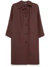 Kassl Editions Burgundy Original Below Rubber Coat In Cherry