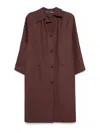 Kassl Editions Burgundy Original Below Rubber Coat In Pink