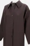 Kassl Editions Waterproof Trench Coat In Brown