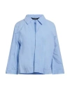 Kassl Editions Woman Blazer Azure Size L Polyester, Polyamide In Blue
