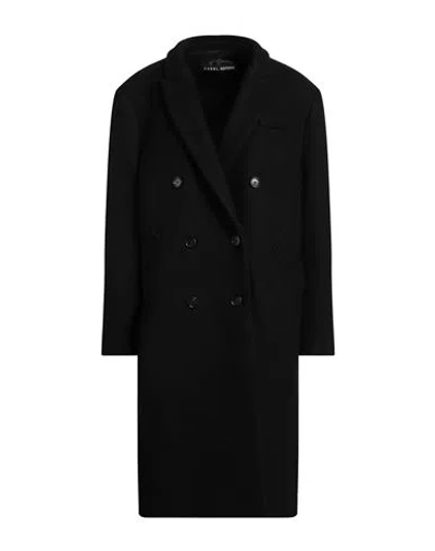 Kassl Editions Woman Coat Black Size 10 Wool, Polyamide, Cashmere
