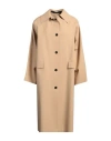 Kassl Editions Woman Overcoat & Trench Coat Sand Size Xs Polyester, Polyurethane In Beige