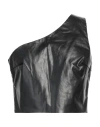 Kassl Editions Woman Top Black Size 8 Polyurethane, Cotton In Black