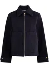 Kassl Editions Wool-blend Felt Jacket In Navy
