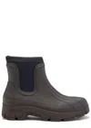 Kassl Editions X Tretorn Marie Rubber Ankle Boots In Brown