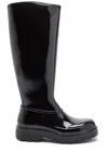 Kassl Editions X Tretorn Tijntje Glossed Rubber Wellington Boots In Black