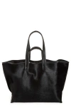 Kassl Genuine Cow Hair Tote In Black