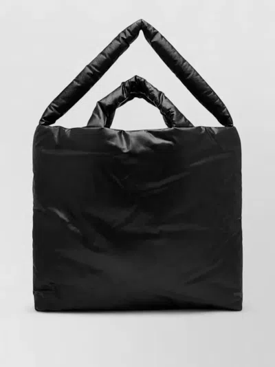 Kassl Large Pillow Tote Bag Padded Handles In Black