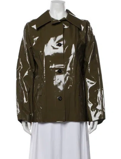Pre-owned Kassl Latex Jacket In Green