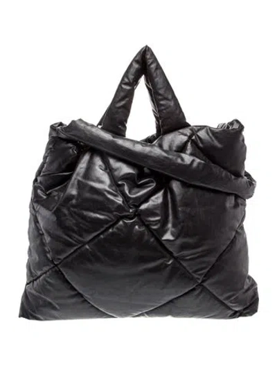 Pre-owned Kassl Leather Backpack L In Black