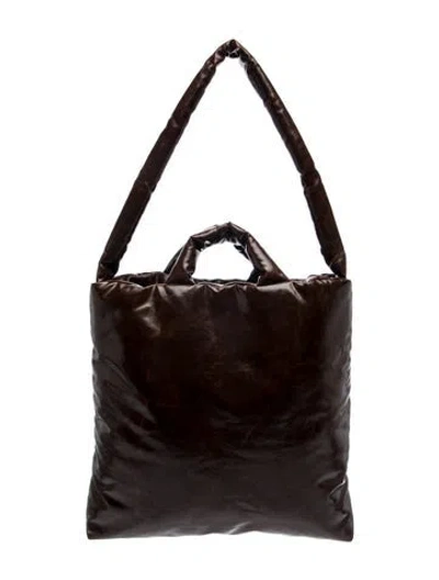 Pre-owned Kassl Leather Bucket Bag In Brown