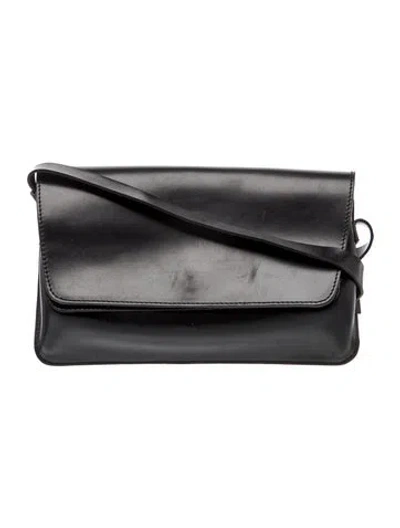 Pre-owned Kassl Leather Shoulder Bag In Black