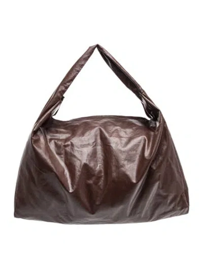 Pre-owned Kassl Leather Shoulder Bag In Brown