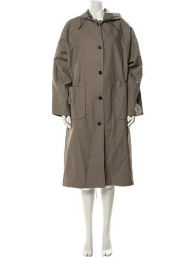Pre-owned Kassl Linen Trench Coat In Neutral