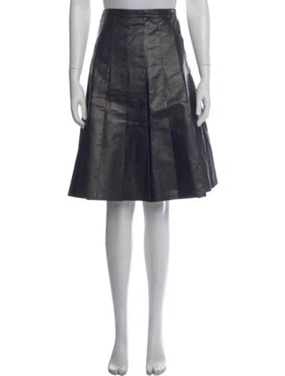Pre-owned Kassl Midi Length Skirt In Black