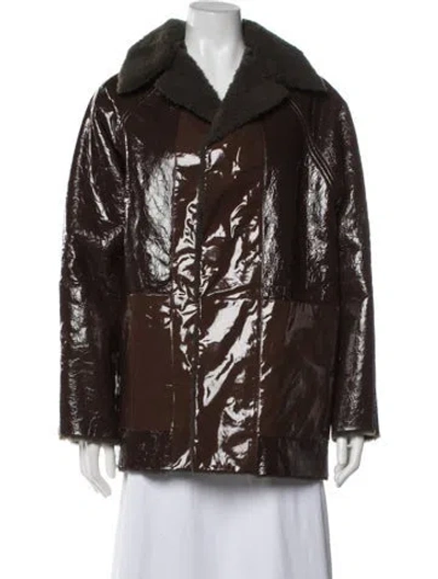 Pre-owned Kassl Peacoat In Brown