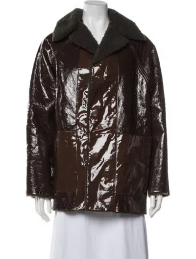 Pre-owned Kassl Peacoat In Brown