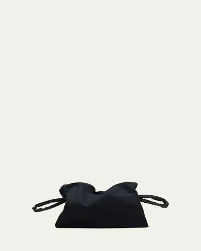 Kassl Pouch Canvas Clutch Bag In Black