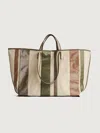 Kassl Tote Striped Canvas In Multi