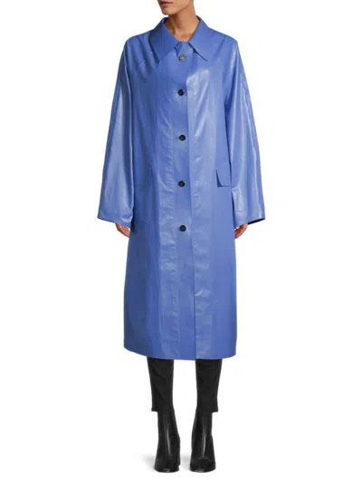 Kassl Women's Original Above Oil Coat In Cobalt