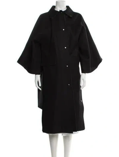 Pre-owned Kassl Wool Coat In Black