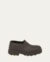 Kassl X Tretorn Beth Rubber Rain Loafers In Brown