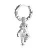 Kasun Men's Hand Of The Protector Earrings - June - Moonstone - Silver