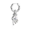 Kasun Men's Hand Of The Protector Earrings - September - Sapphire- Silver