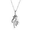 Kasun Men's Hand Of The Protector Pendant - December - Tanzanite - Silver
