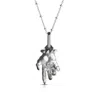 Kasun Men's Hand Of The Protector Pendant - March - Aquamarine - Silver