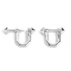 Kasun Men's Shackle Cufflinks - Silver In Silver