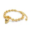 Kasun Men's Vampire Skull Bracelet Gold In Gold