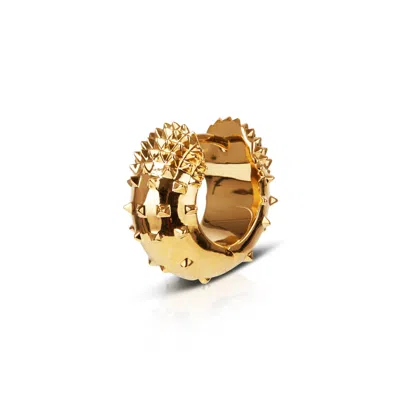 Kasun Women's Chunky Hoops 8mm - Gold