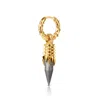 Kasun Women's Dagger Hoops - Gold & Ruthenium In Gold