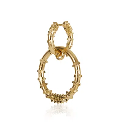 Kasun Women's Double Hoop Earring – Gold